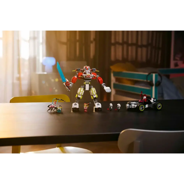 LEGO DREAMZZZ 71497 Tiger Mech на Cooper и Hot Rod Car