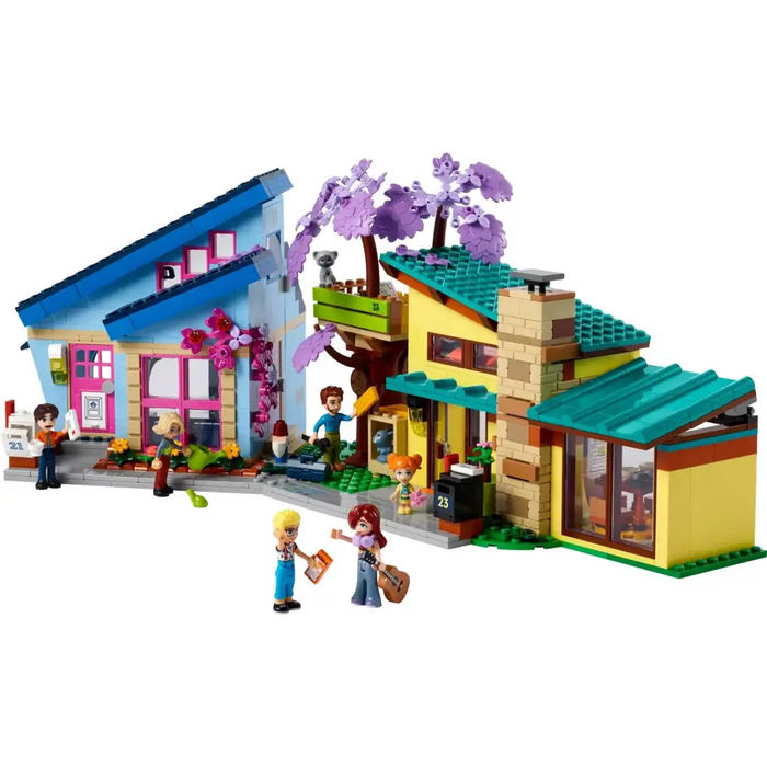 LEGO FRIENDS 42620 СЕМЕЙНИТЕ КЪЩИ НА ОЛИ И ПЕЙСЛИ