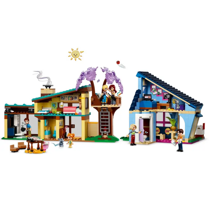 LEGO FRIENDS 42620 СЕМЕЙНИТЕ КЪЩИ НА ОЛИ И ПЕЙСЛИ