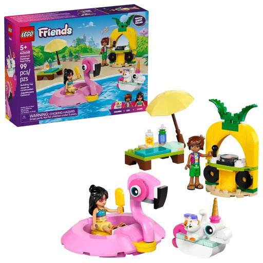 LEGO FRIENDS 42658 Еднорог и фламинго Парти край басейна