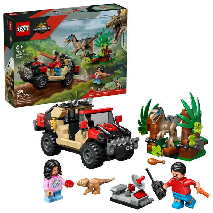 LEGO JURASSIC WORLD 76972 Raptor Off-Road Escape