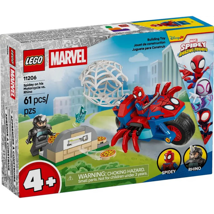 LEGO MARVEL 11206 Спайди на мотоциклета си срещу Рино