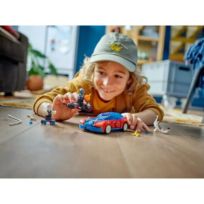 LEGO MARVEL 76279 СЪСТЕЗАТЕЛНА КОЛА СПАЙДЪР-МЕН И ЗЕЛЕН