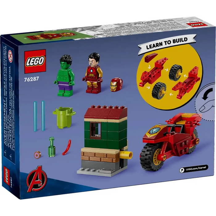 LEGO MARVEL 76287 Железният човек с велосипед и Хълк