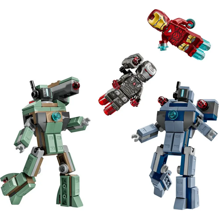 LEGO MARVEL 76320 Iron Man и War Machine срещу Hammer Drones