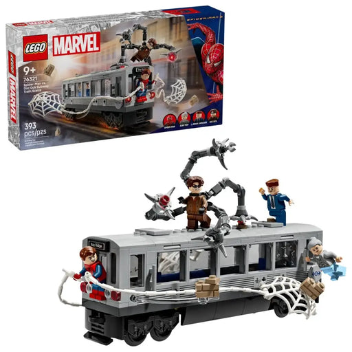 LEGO MARVEL 76321 Спайдърмен срещу Док Ок Сцена с влак