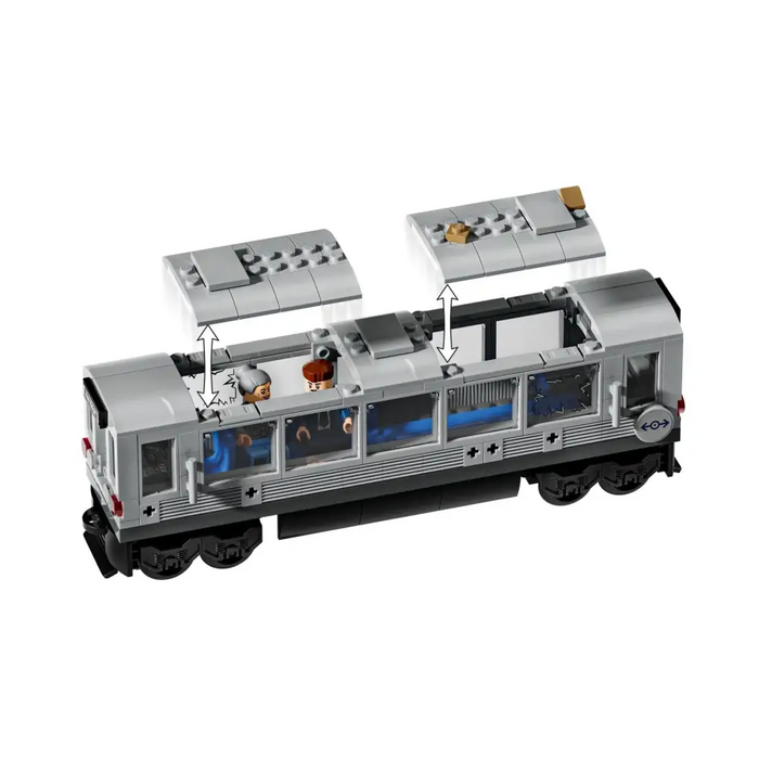 LEGO MARVEL 76321 Спайдърмен срещу Док Ок Сцена с влак