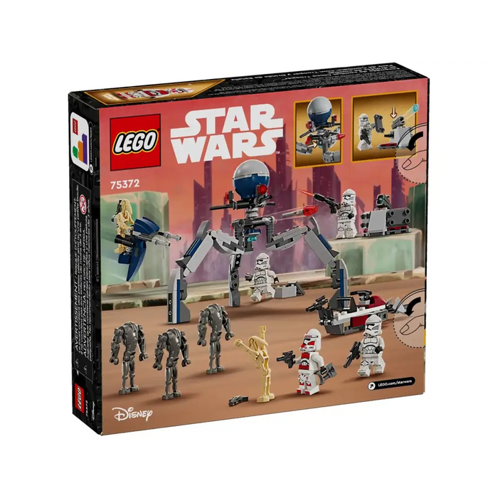 LEGO STAR WARS 75372 CLONE TROOPER & BATTLE DROID BATTLE