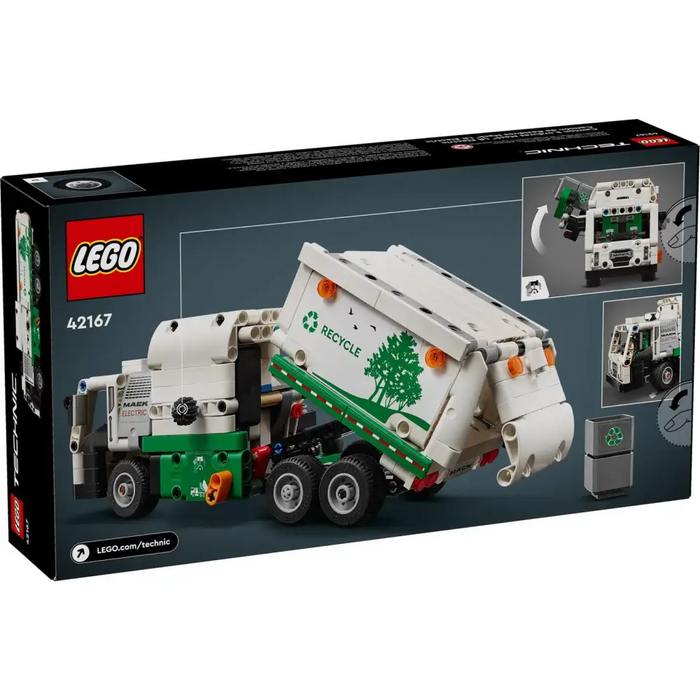 LEGO TECHNIC 42167 ЕЛЕКТРИЧЕСКИ КАМИОН ЗА БОКЛУК MACK LR