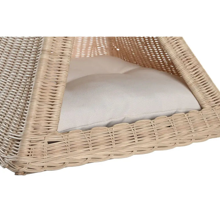 Легло за Домашен Любимец DKD Home Decor Естествен Pатан 45