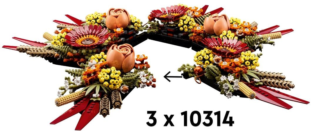 LEGO ICONS 10314 ЦЕНТРАЛНА ДЕКОРАЦИЯ ОТ СУШЕНИ ЦВЕТЯ