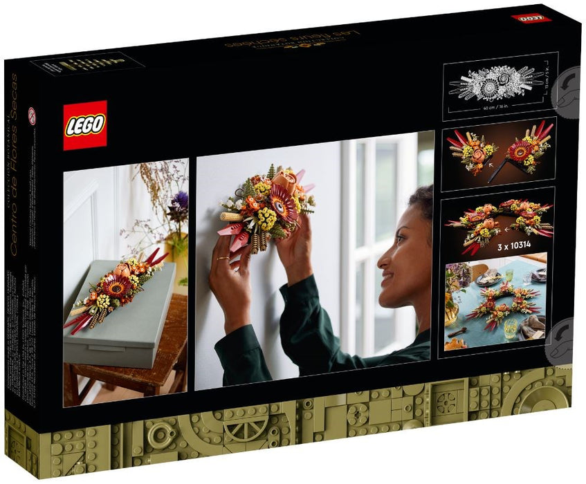 LEGO ICONS 10314 ЦЕНТРАЛНА ДЕКОРАЦИЯ ОТ СУШЕНИ ЦВЕТЯ