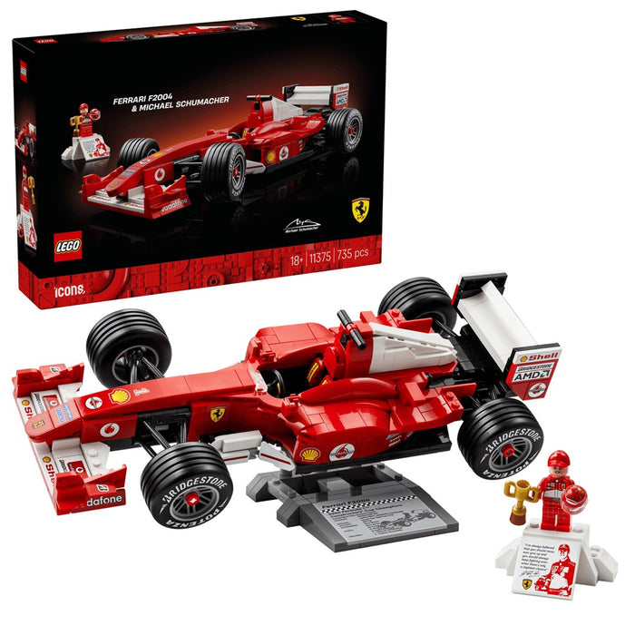 LEGO ICONS 11375 Ферари F2004 и Михаел Шумахер