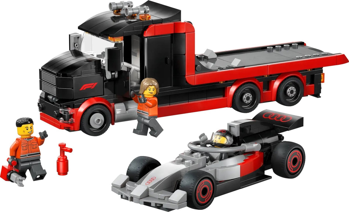 LEGO CITY 60493 Камион за излагане на F1 с състезателна кола Audi F1