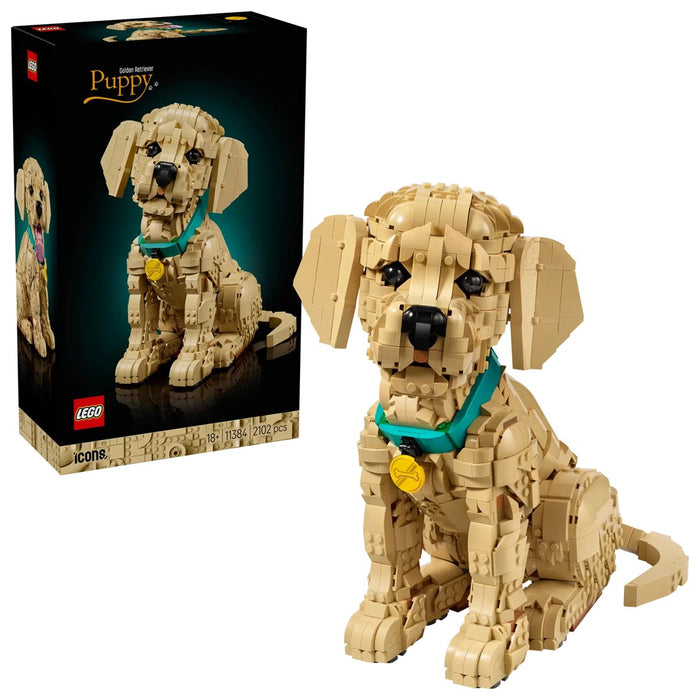 LEGO ICONS 11384 Кученце златен ретривър