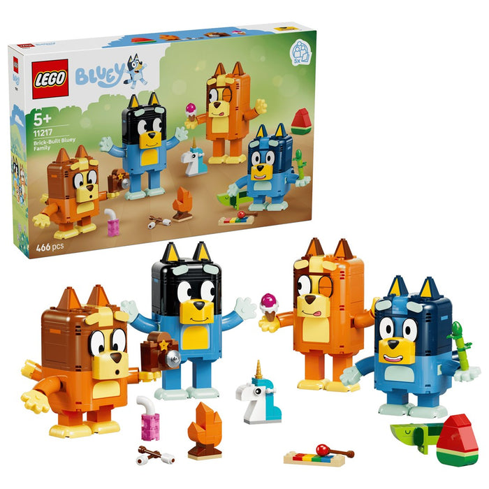 LEGO BLUEY 11217 Семейство Блуи, сглобено от тухлички