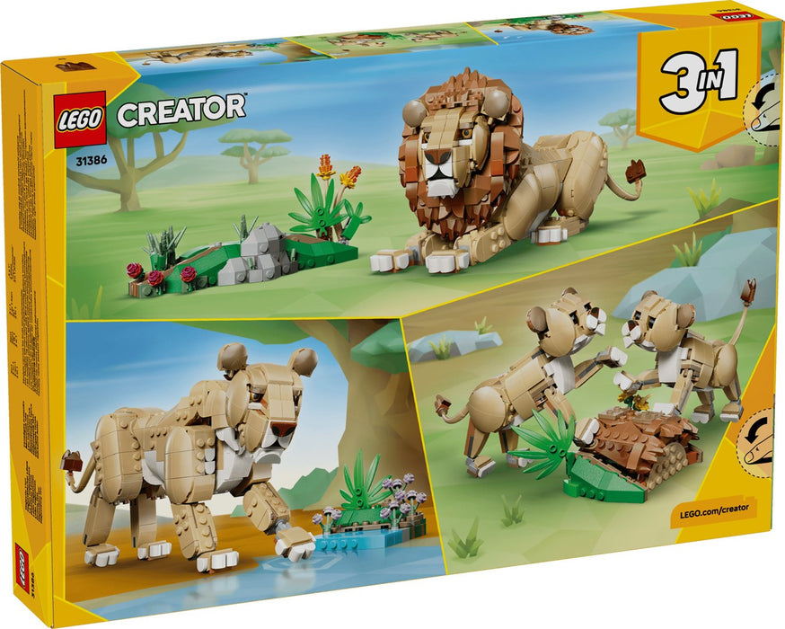 LEGO CREATOR 3 в 1 31386 Диви животни: Величественият лъв
