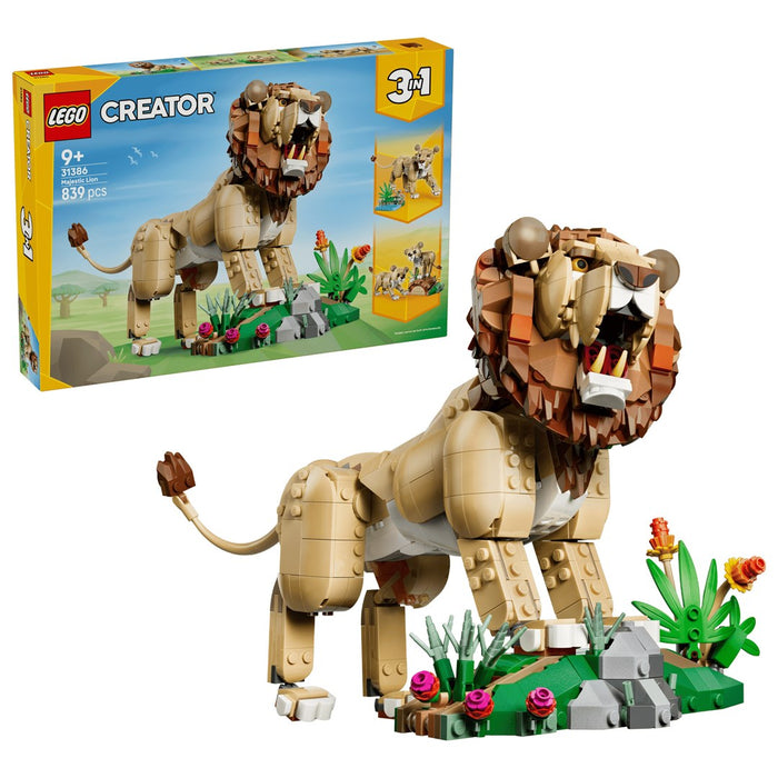 LEGO CREATOR 3 в 1 31386 Диви животни: Величественият лъв