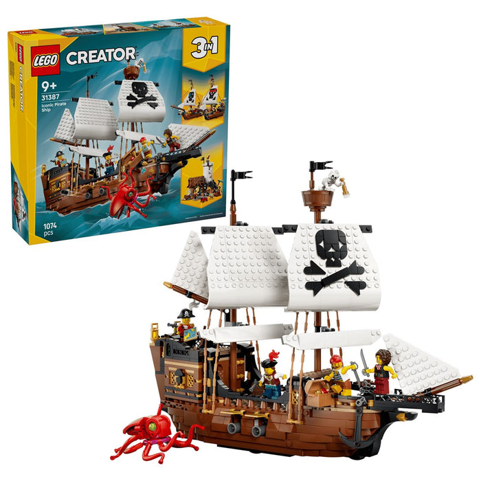 LEGO CREATOR 3 в 1 31387 Емблематичен пиратски кораб