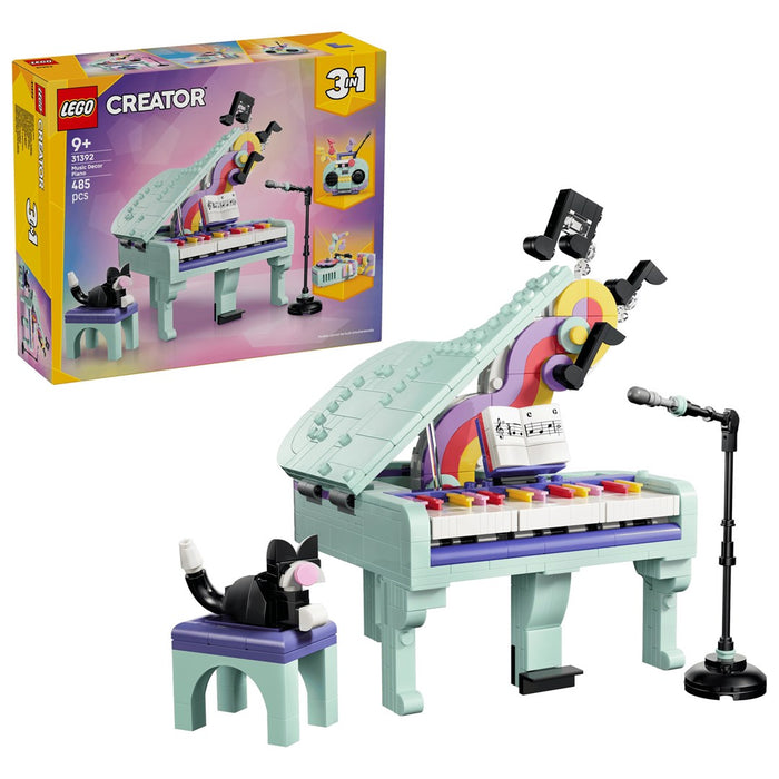 LEGO CREATOR 3 в 1 31392 Музикална декорация Пиано с котка