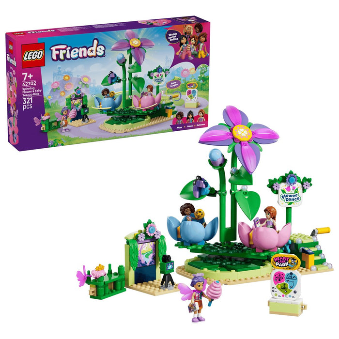 LEGO FRIENDS 42702 - Въртящо се цвете и фея - Въртележка с чаена чаша