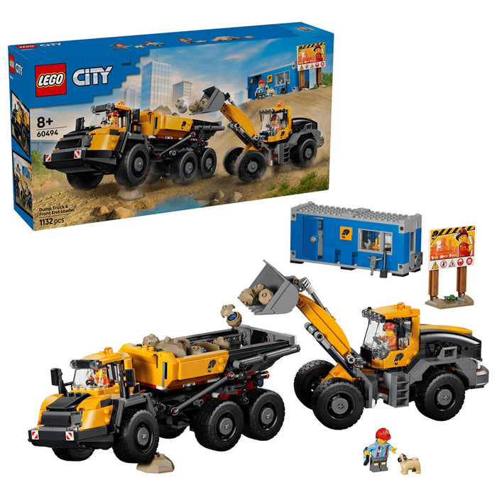 LEGO CITY 60494 Самосвал и челен товарач
