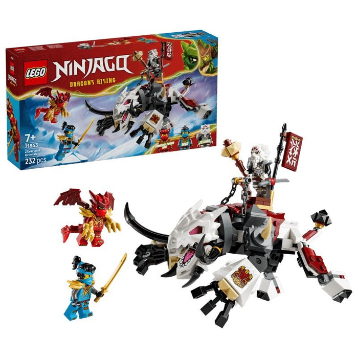 LEGO Ninjago 71863 - Зилвар и драконовият звяр Гримтак