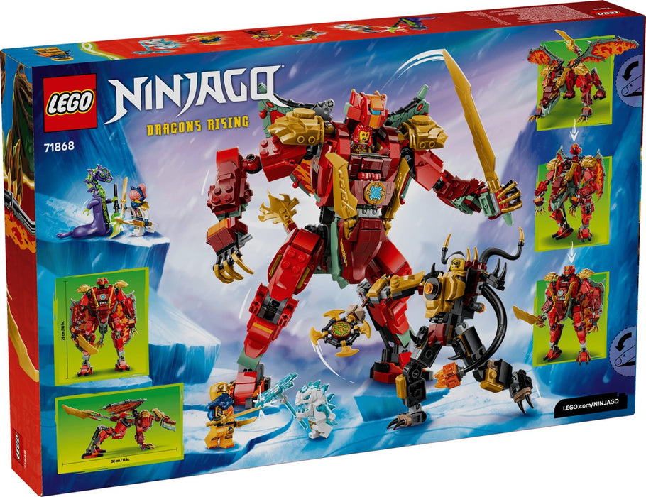 LEGO NINJAGO 71868 Трансформиращият се драконов робот на Уайлдфайър