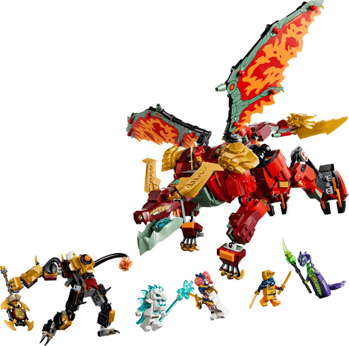 LEGO NINJAGO 71868 Трансформиращият се драконов робот на Уайлдфайър