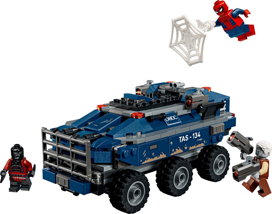 LEGO Marvel Super Heroes 76349 - Посциг Spider-Mana z więźniarką