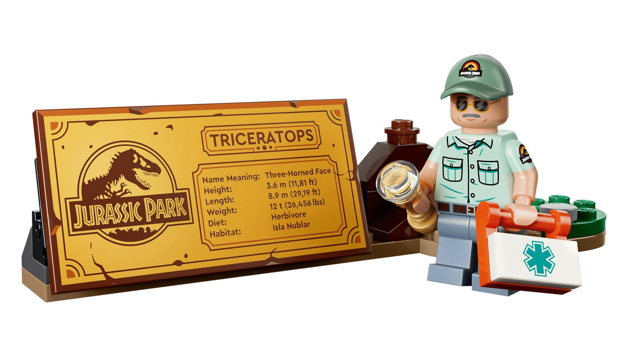 LEGO Джурасик свят 77985 Фосили на динозавър: Трицератопс