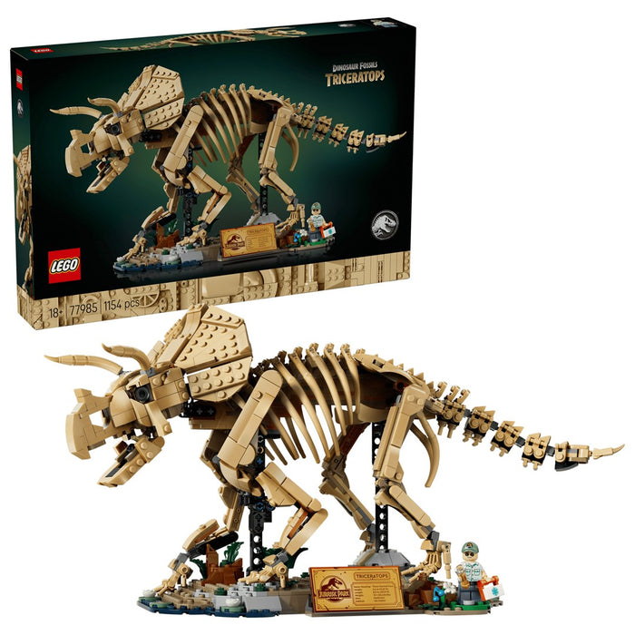 LEGO Джурасик свят 77985 Фосили на динозавър: Трицератопс