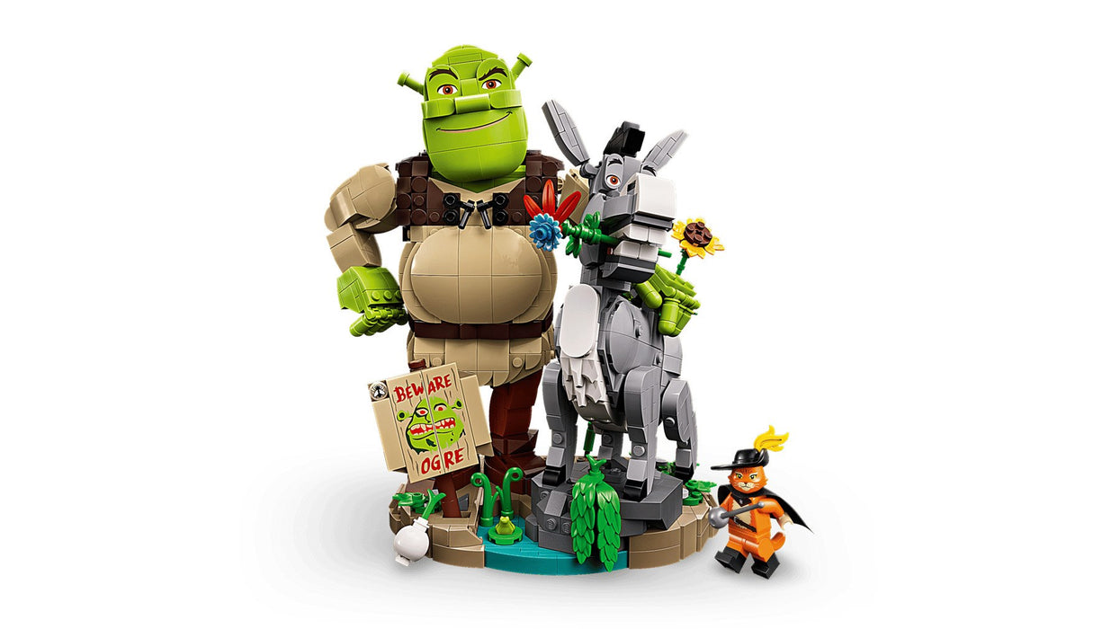LEGO ICONS 72423 Шрек, магарето и котаракът в чизми
