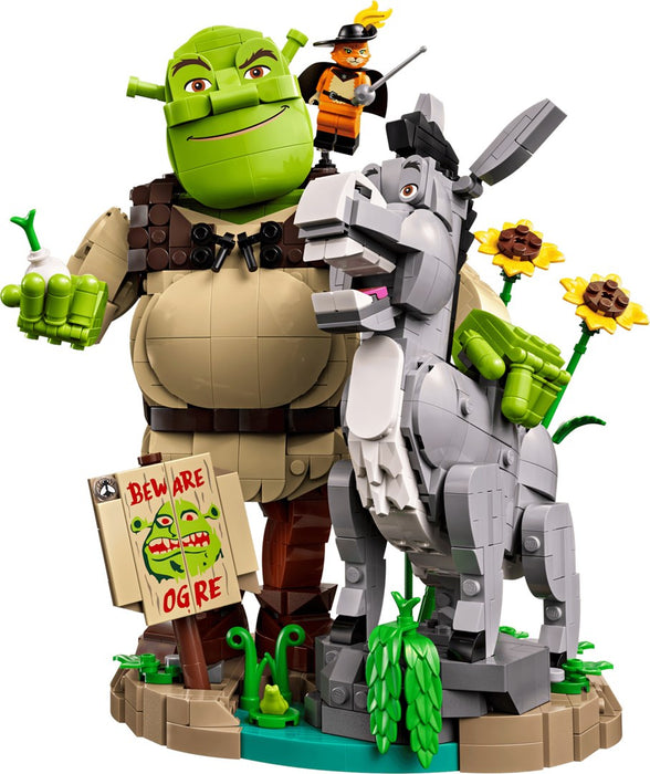 LEGO ICONS 72423 Шрек, магарето и котаракът в чизми