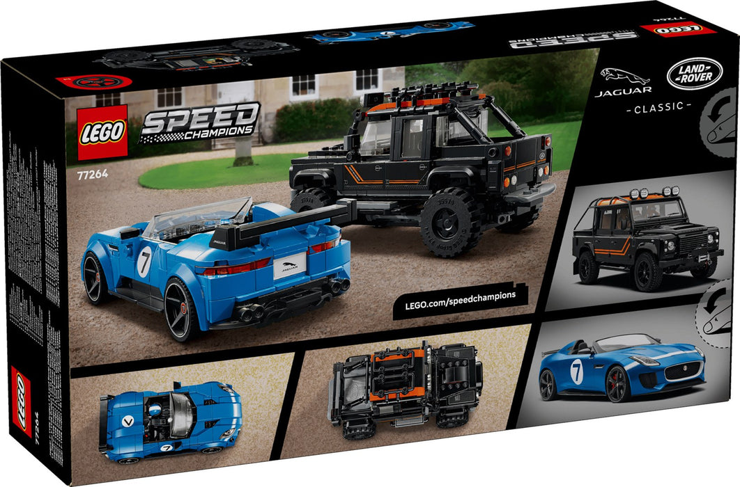 LEGO SPEED CHAMPIONS 77264 Jaguar F-TYPE Project 7 и Land Rover Defender Classic