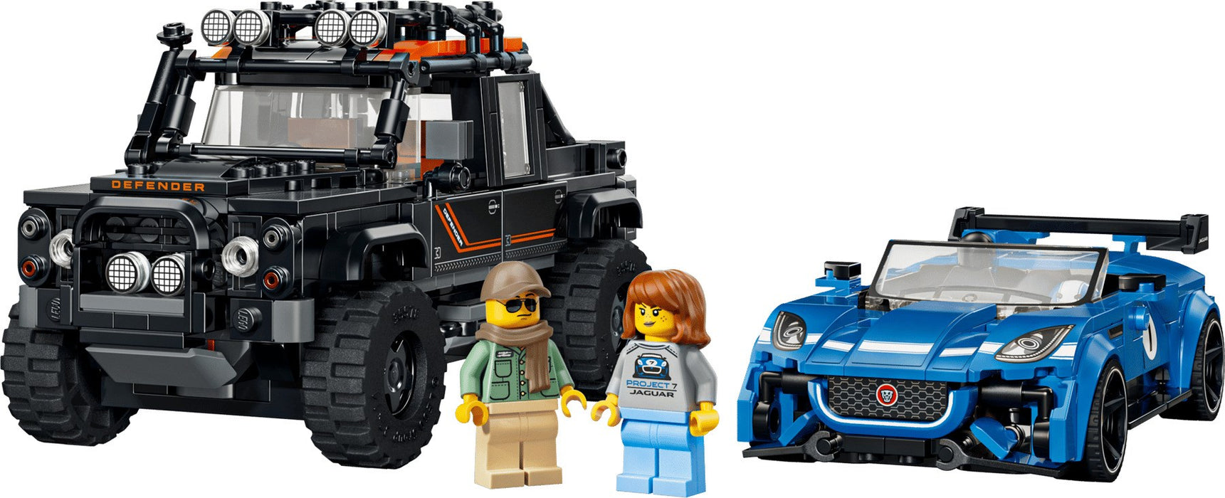 LEGO SPEED CHAMPIONS 77264 Jaguar F-TYPE Project 7 и Land Rover Defender Classic