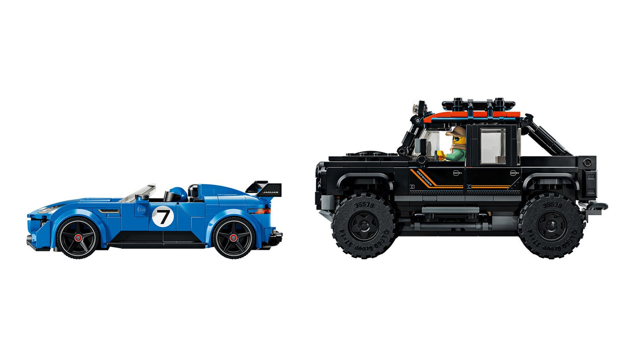 LEGO SPEED CHAMPIONS 77264 Jaguar F-TYPE Project 7 и Land Rover Defender Classic