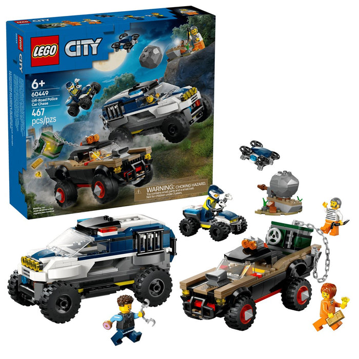 LEGO CITY 60449 Преследване с полицейска кола извън пътя
