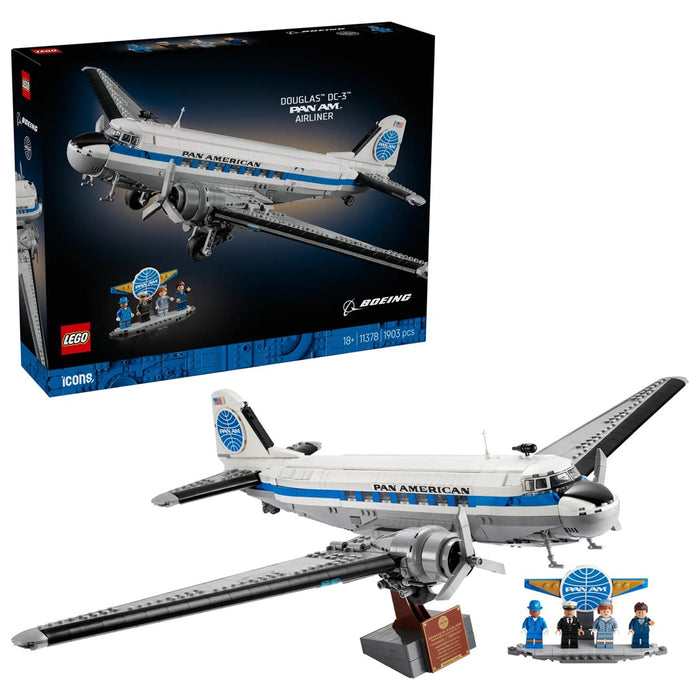 LEGO ICONS 11378 Самолет Douglas DC-3 PAN AM