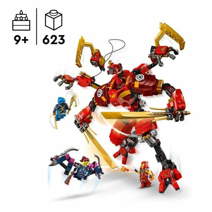 Строителна Игра Lego NINJAGO 71812 Kai's Ninja Climbing Robot Многоцветен
