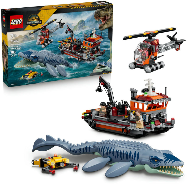 LEGO Jurassic World 77983 - Atak mozazaura na łódź