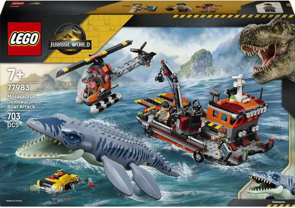 LEGO Jurassic World 77983 - Atak mozazaura na łódź
