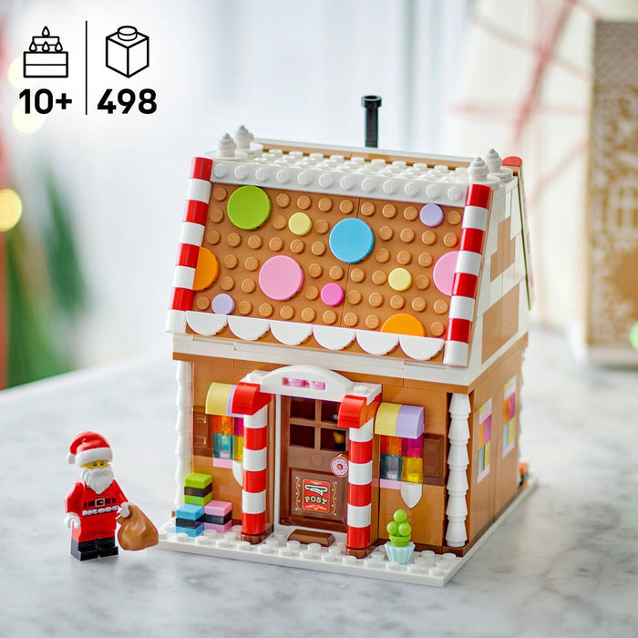 Конструктор LEGO Iconic - Празнична джинджифилова къща (40809)