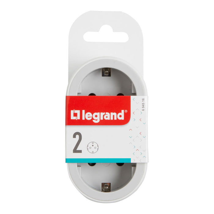 АДАПТЕР 2 ГНЕЗДА ПРАВ LEGRAND 694516