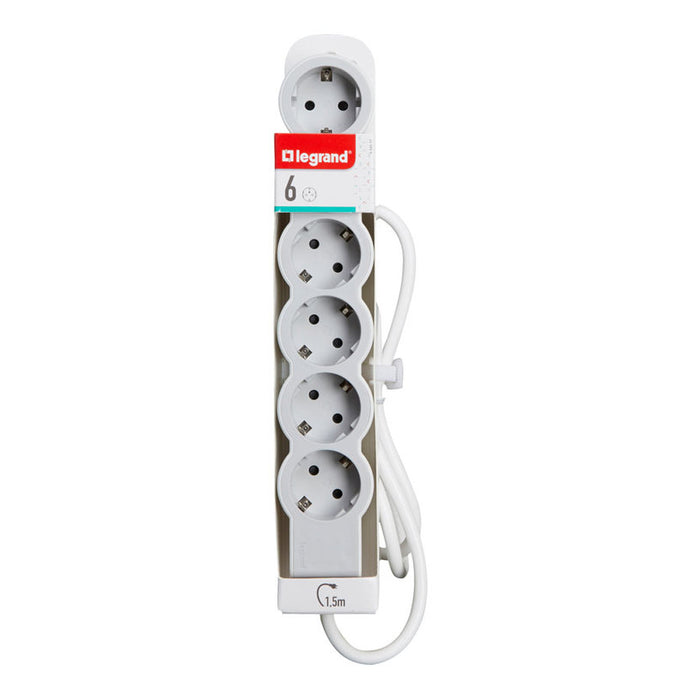 РАЗКЛОНИТЕЛ LEGRAND 6 ГНЕЗДА / 1.5 М. 694557