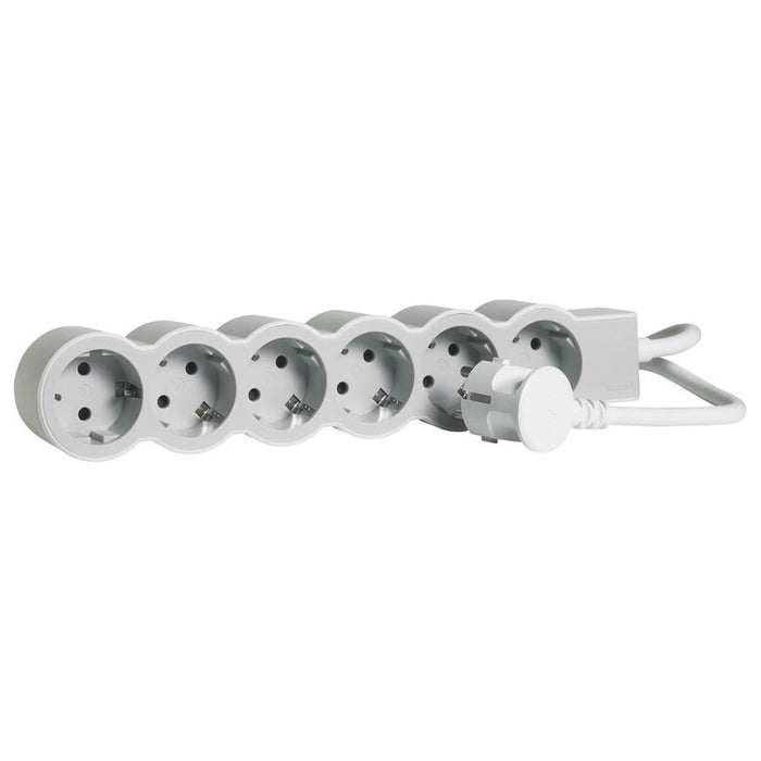 РАЗКЛОНИТЕЛ БЯЛ/СВЕТЛОСИВ LEGRAND 6 ГНЕЗДА / 3 М. 133040