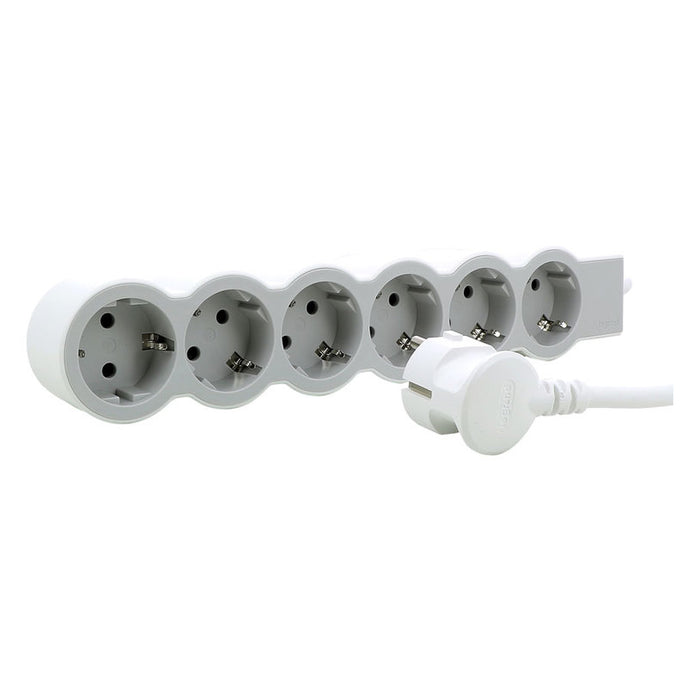 РАЗКЛОНИТЕЛ БЯЛ/СВЕТЛОСИВ LEGRAND 6 ГНЕЗДА / 3 М. 133040