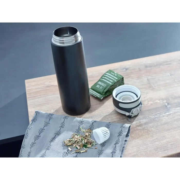 Leifheit 03271 чаша за пътуване 600 ml черна неръждаема