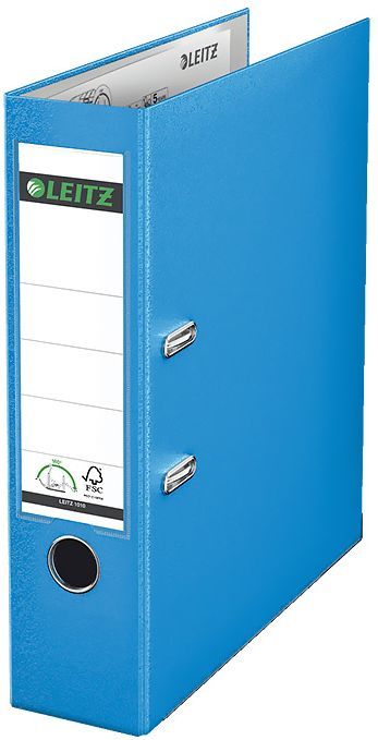 Класьор Leitz - 8.0 cm, светлосин