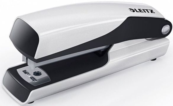 Телбод Leitz Wow - Mini Nexxt, до 10 листа, №10, бял металик